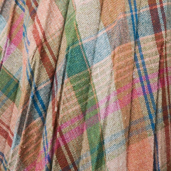 Vintage 60s Pleated Plaid Schoolgirl Mini Skirt - Picture 2 of 5